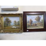 Two Framed Oils Depicting Rural Scenes