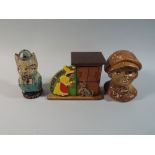 A Collection of Three Children's Novelty Money Boxes