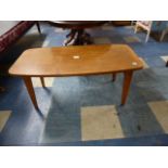 A 1970's Coffee Table with Folding Legs,