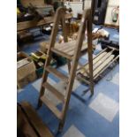 A Vintage Four Step Stepladder