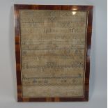 A Framed Alphabetical and Numerical Sampler,