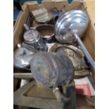 A Box of Silver Plate