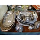 A Tray of Silver Plate