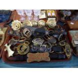 A Collection of Various victorias Brass Harness Mounts,