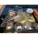 A Tray of Silver Plate Etc