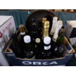 A Collection of Thirteen Bottles of Various Wines, Sparkling Wines,