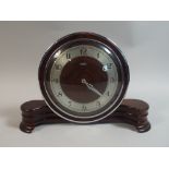 An Art Deco Metamec Mantle Clock with Clockwork Movement,