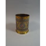 A 1917 Trench Art Shell Converted to Mixed Metal Vase,
