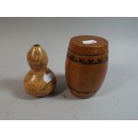 A Carved Decorated Gourd Vase,