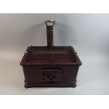 A Interesting Enamelled Cooking Stove with Two Carrying Handles,