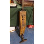 A Wooden and Iron Vintage Hand Operated Vacuum Cleaner, Model No.