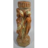 An Early 20th Century Composite Stone Figural Group of The Three Graces,