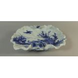 An Attractive Oriental Shallow Dish in the Form of a Lily Pad.