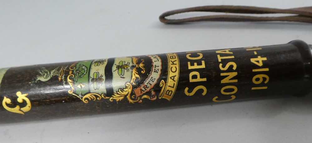 An Early 20th Century Police Truncheon, Blackburn Special Constable, - Image 2 of 3
