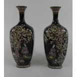 A Near Pair of Finely Worked Oriental Cloisonne Vases.