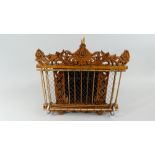 An Indonesian Bali Carved and Woven Bird Cage,
