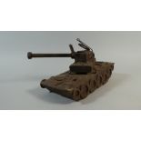 A WWII Period German Prisoner of War Scratch Built Model of a Tank.