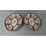 A Pair of Royal Crown Derby Imari Lozenge Shaped Bowls,