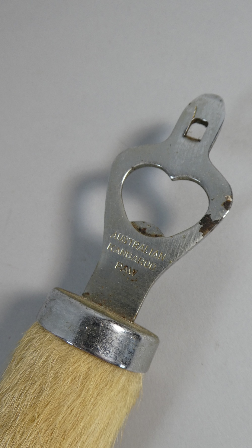 A Mid 20th Century Australian Kangaroo Paw Mounted Bottle Opener, - Image 2 of 2