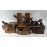 A Collection of Eight Victorian Jack and Moulding Planes