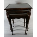 A Mahogany Nest of Three Tables