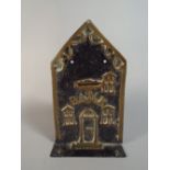 A Late 19th Century Brass Mounted Novelty Money Bank of Architectural Form,