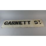 A Vintage Street Sign For Garnett St.