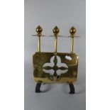 A 19th Century Brass and Iron Range Mounting Kettle Stand,