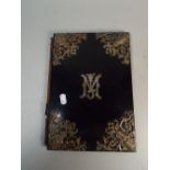 A White Metal Mounted Victorian Blotter Monogrammed I M,