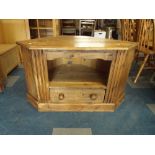 A Pine Corner TV/ DVD Stand with Base Drawer,