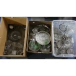 Three Boxes of Glass Ware
