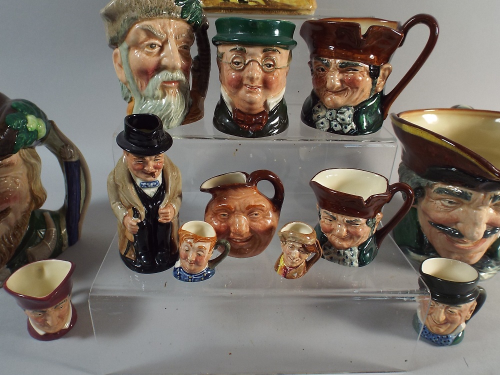 A Collection of Character Jugs by Royal Doulton to Include Winston Churchill, - Image 2 of 2