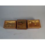 A Collection of Three Inlaid African Boxes,