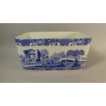 A Spode Blue and White Italian Footbath, 36cm Wide