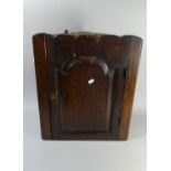 A 19th Century Oak Wall Hanging Corner Cabinet, 43cm Wide