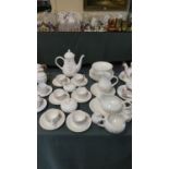 A Collection of Poole Freesia Coffee Wares, Breakfast Wares etc