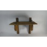 A 19th Century Oak Wall Shelf Bracket, 46cm Wide