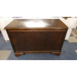 A Mid 20th Century Oak Blanket Box with Hinged Lid, 95cm Long