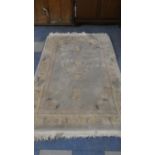 A Chinese Woollen Rug, 200x120cm