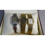 A Collection of Three Ladies Dress Wrist Watches