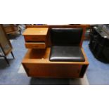 A 1970's Telephone Seat, 85cm Wide