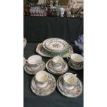 A Collection of Copeland Spode Chinese Rose Dinner and Teawares to Include Three Trios, Two