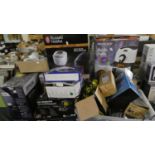 A Large Collection of Kitchen Electrics to Include Bread Maker, Food Processor, Fryer also