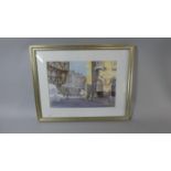 A Framed Watercolour of the Butter Cross at Ludlow by John Willetts