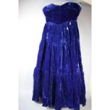 A Ladies Vintage Velvet Dress