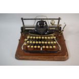 A Vintage Cased American Typewriter Inscribed Blickensderfer London, Made in USA