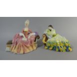 Two Royal Doulton Figures, Solitude HN 2810 and Reverie HN 2306 The later with Hairline to Base