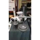 An Olympus Binocular Microscope on Stand