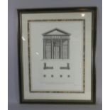 A Framed Print for the Design of an Entrance Portico