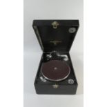 A Vintage Windup Gramophone, Columbia Grafonola